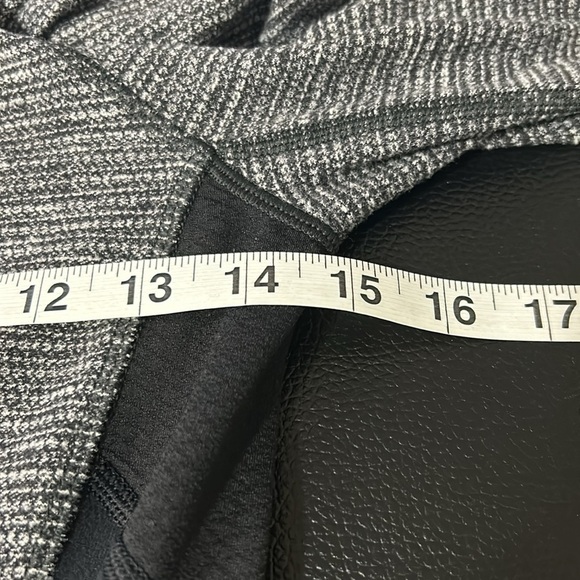 Lululemon Think Fast Long Sleeve Top Heathered Grey Black Rulu Running Sz 4 - Picture 10 of 14